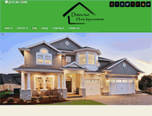 Tablet Screenshot of distinctivehomeimprovements.net
